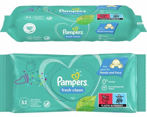 Pampers Chusteczki FRESH CLEAN 12x52 szt. na Arena.pl