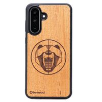 Drewniane Etui Bewood do Samsung Galaxy A36 5G NIEDŹWIEDŹ MERBAU