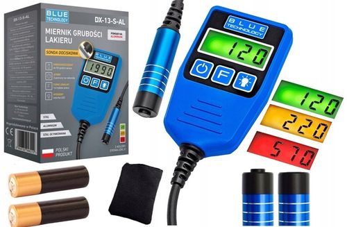 Miernik grubości lakieru Czujnik Tester DX-13-S-AL Stali Aluminium POLSKI na Arena.pl