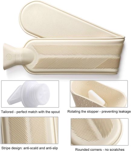 Długi termofor 2L w pluszowym pokrowcu 73 x 14cm na Arena.pl