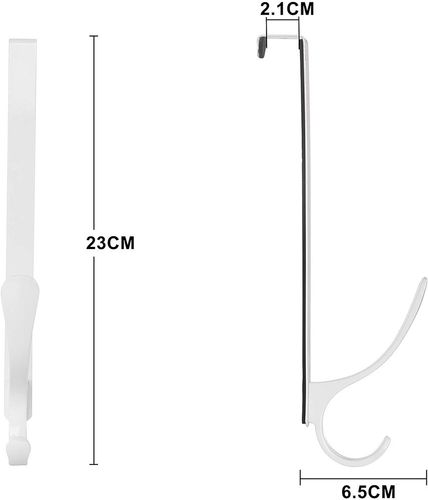 Wieszak na drzwi nieinfazyjne 5 sztuk białe na Arena.pl