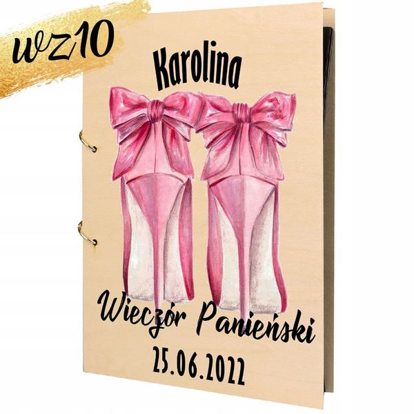 ALBUM WIECZÓR PANIEŃSKI z NADRUKIEM PREZENT DLA PANNY MŁODEJ IMIĘ Y3 zdjęcie 3