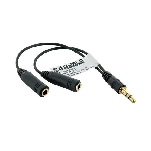 Adapter audio 1na2 minijack 3,5mm OEM na Arena.pl