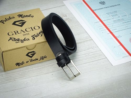 Pasek do spodni dla CHLOPCA komunijny skórzany na Arena.pl