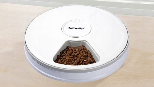 Podajnik dozownik suchej karmy automat czasowy timer dla psa kota miska na Arena.pl