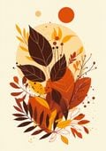 Plakat 21x29,7cm Barwne Oblicze Jesieni