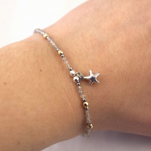 "Bransoletka LABLADORYT HEMATYT 925" na Arena.pl