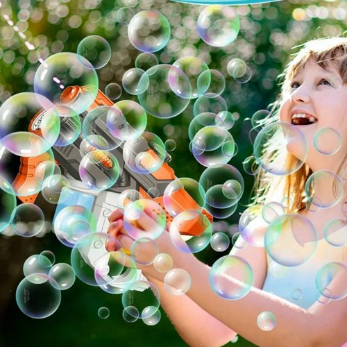 pistolet na bańki i wodę elektryczny automatyczny karabin wodny 2w1 na Arena.pl