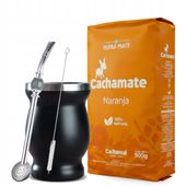 Yerba Mate Cachamate Naranja - Zestaw z Matero i Bombillą NA START!