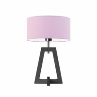 Lampka CLIO abażur jasny fioletowy stelaż popielaty