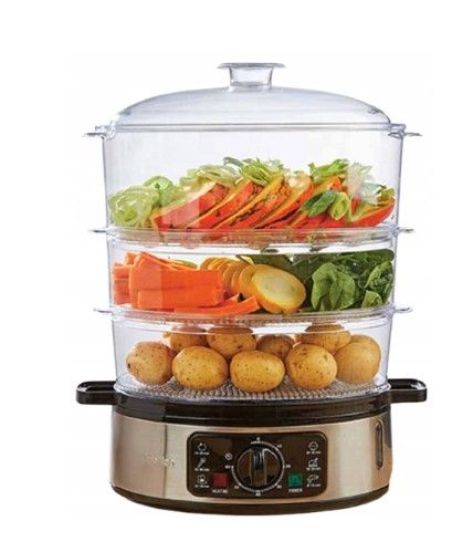 Hoffen Parowar TS-9688-2 8,5 l czarny 900 W zdjęcie 3