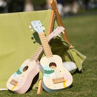 DREWNIANE UKULELE DZIECI DO NAUKI GRY GITARA STRUNY POKROWIEC CLASSIC WORLD