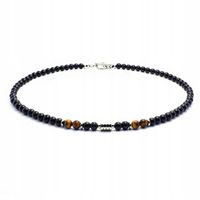 NASZYJNIK MĘSKI KORALIKI STAL SZLACHETNA 316L