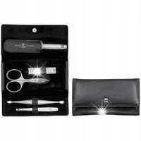Zwilling Twinox do manicure czarne skórzane etui 5