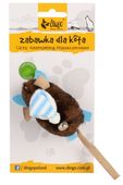 Mysz Narciarz - Zabawka dla kota z kocimiętką i dzwoneczkiem Dingo 8cm