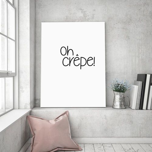 Obraz na płótnie – Canvas, napis oh crepe 40x60 na Arena.pl