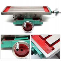 STÓŁ KRZYŻOWY ROBOCZY DO FREZARKI WIERTARKI PRECYZYJNY WIELOFUNKCYJNY