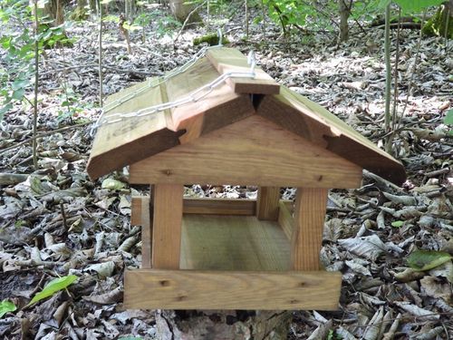 Karmnik dla ptaków zimujących K-35 Klasyczny Drewniany Domek Budka na Arena.pl