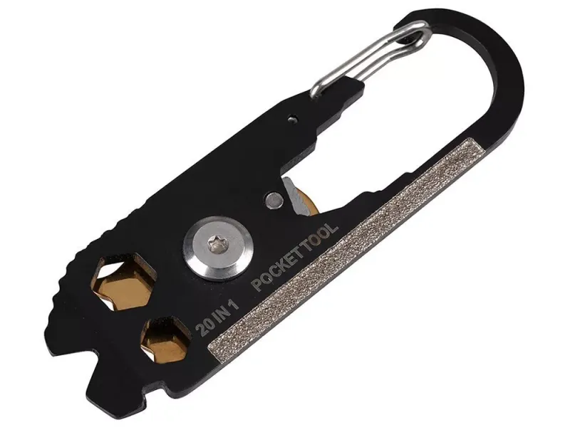 Brelok karabińczyk nóż multi-tool przeżycia 20w1 zdjęcie 6