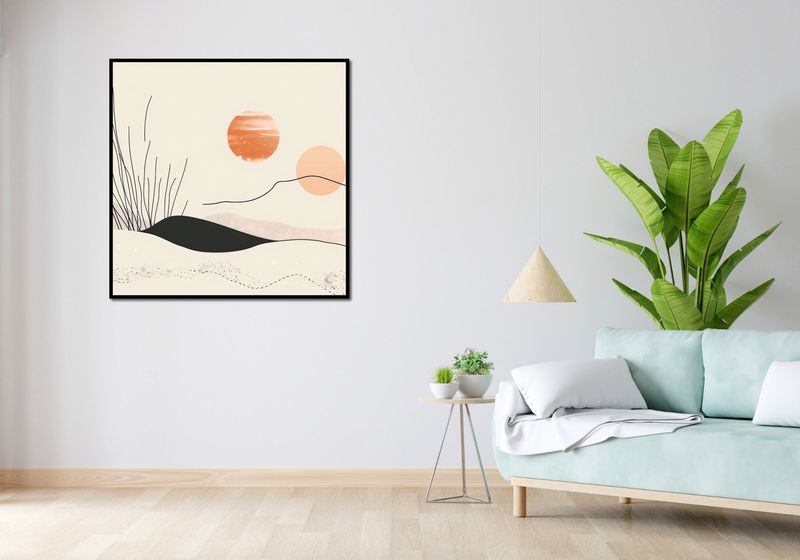 Plakat 100x100cm Miękkie Wzgórze zdjęcie 4
