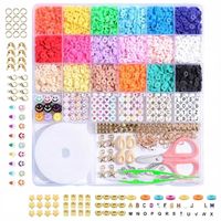 Zestaw do robienia bransoletek koraliki na prezent 4600szt + 500 akcesoriów