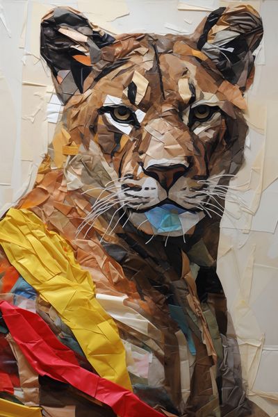 Plakat 61x91,5cm Papierowy Tygrys zdjęcie 1