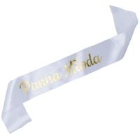 Biała szarfa Panna Młoda