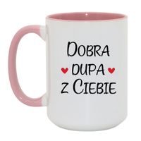 Duży Biało-Różowy 450 ml