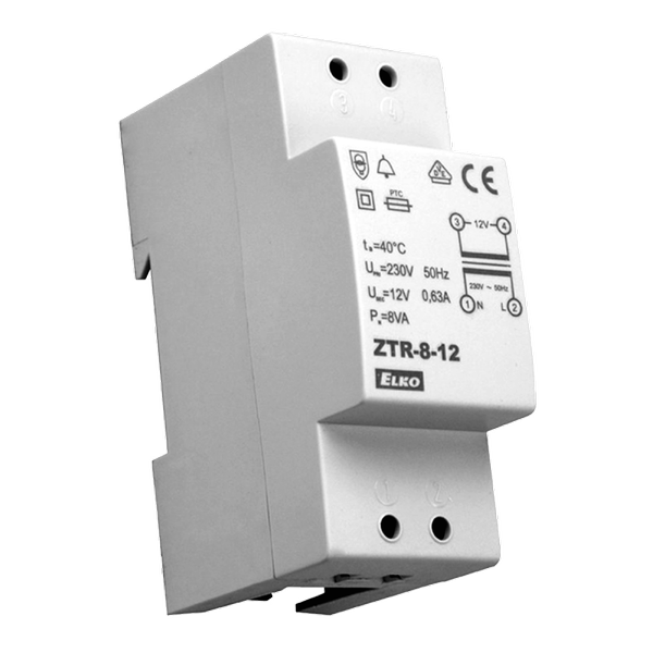 Elko EP transformator dzwonkowy ztr-8-12 zdjęcie 1