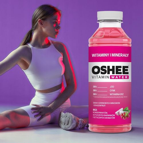 OSHEE Vitamin Water Witaminy i Minerały 555 ml x12 na Arena.pl