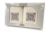 Komplet 2 ręczników Gift 50 70 Greno kremowy w4