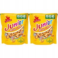 Lajkonik Junior Wesołe Literki Krakersy solone 120 g x 2 sztuk