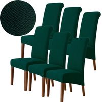 6X POKROWIEC NA KRZESŁO JODEŁKA CIEMNY ZIELONY