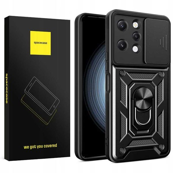 Spacecase Camring Redmi 12 4G Black zdjęcie 1