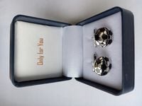 Srebrne spinki do koszuli Piłka Nożna Korkotrampki dla piłkarza kibica