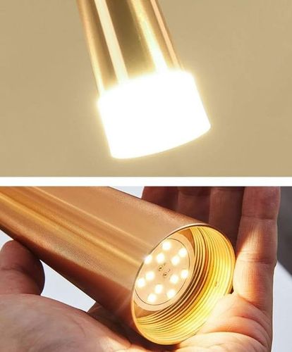 Lampa stożek LED klosz wisząca sufitowa AT50-1SL-Gold na Arena.pl