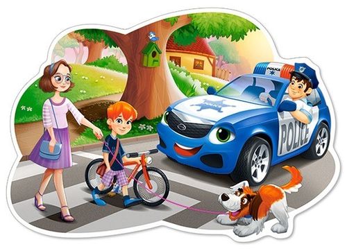 Puzzle 12 elementów Maxi - Policjant na Arena.pl