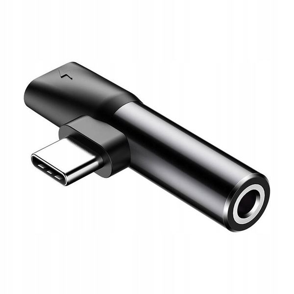 Adapter Audio Baseus USB-C do Mini Jack 3.5mm + USB-C (czarny) zdjęcie 13