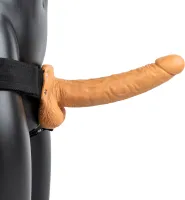 realrock pasek z anatomicznym wibratorem 23 cm, regulowany system