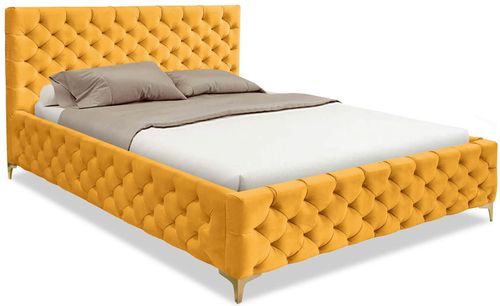 Eleganckie Łóżko Pikowane Nemo 160x200 Jasno Szary na Arena.pl