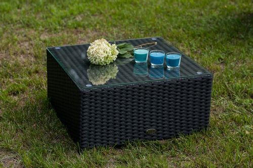 Stolik TINTO z czarnego technorattanu na Arena.pl