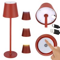 lampa led stołowa 38,5 cm bezprzewodowa 3 tryby dotykowa lampka nocna usb-c