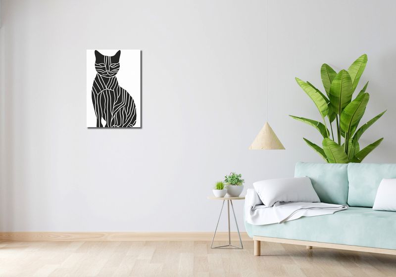 Obraz 40x60cm Zebra w Kocim Ciele zdjęcie 2