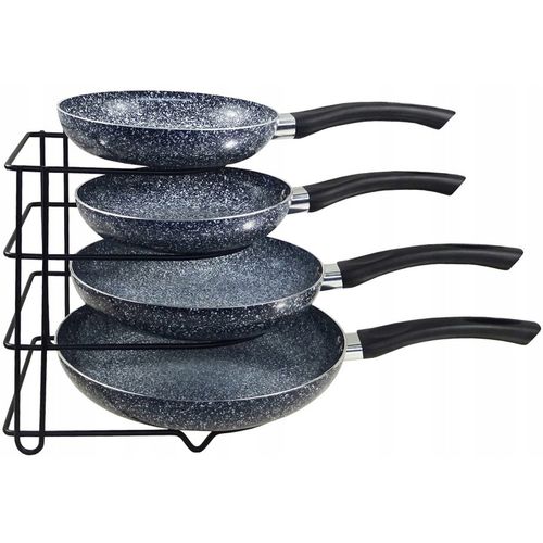 STOJAK ORGANIZER NA PATELNIE POKRYWKI PÓŁKA STALOWY CZARNY SUSZARKA SOLIDNY na Arena.pl