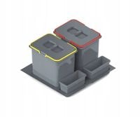 Kosz na śmieci PRAKTIKO 60cm 2x20L segregator sortownik do szuflady