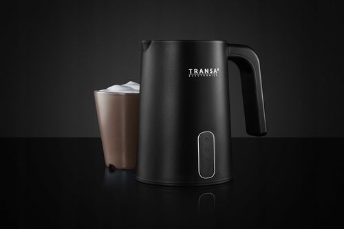 Spieniacz do mleka Podgrzewacz CZARNY 4 TRYBY 2 MIESZADŁA TRANSA 500W na Arena.pl