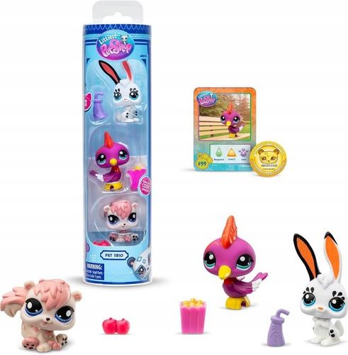 LITTLEST PET SHOP #99-101 ZESTAW 3 figurek zwierzątek +akcesoria na Arena.pl