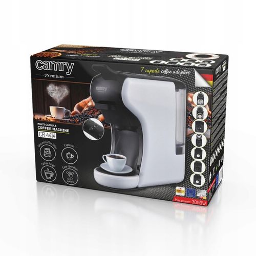 Ekspres Kapsułkowy do Kawy Camry CR 4414 Ciśnienie 19 bar Moc 1450 W na Arena.pl