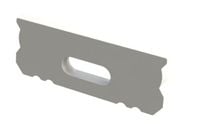 biała zaślepka z otworem GLS1 endcap white with hole