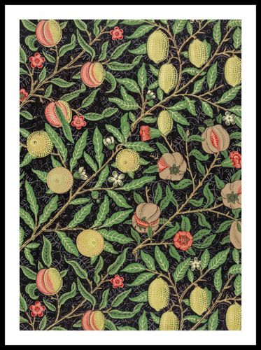 Plakat 50x70cm Fruit Pattern, William Morris Vintage do Salonu na Arena.pl